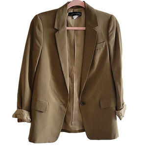 Zara Olive Green Regular Fit Formal Women's Jacket M